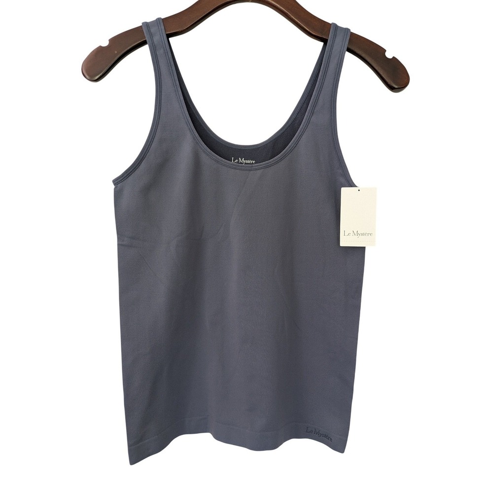 Le Mystere Seamless Comfort Tank Size Large Azure Blue NWT